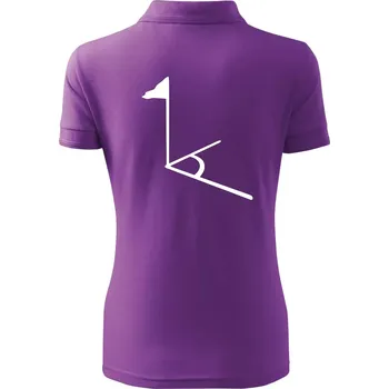 Rohový praporek - Polokošile dámská Pique Polo - XL ( Fialová )