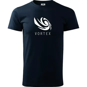 Vortex logo jednobarevné - Triko extra velké (5-8XL) - 6XL ( Námořní modrá (velmi tmavá - téměř černá) )