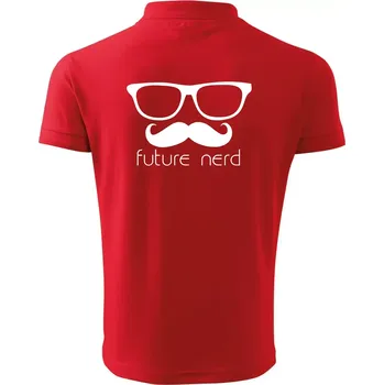 Pánská košile Future nerd - Polokošile pánská Pique Polo 203 - 3XL ( Červená )