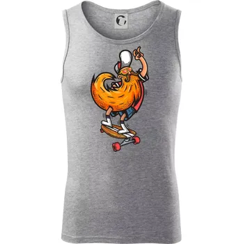 Mustache board - Tílko pánské Core - XL ( Tmavě šedý melír )