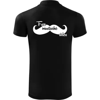 Pánská košile Free Mustache rides - Polokošile Victory sportovní (dresovina) - 3XL ( Černá )