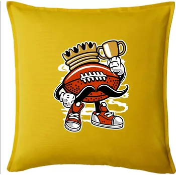 Polštář Americanos fotbal král - Polštář 50x50 - 50x50 - Pouze potah ( Žlutá )