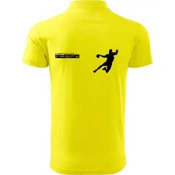 Pánská košile Handball sport - Polokošile pánská Pique Polo 203 - 3XL ( Citrónová )