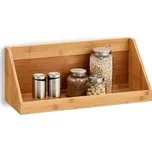 ZELLER Bamboo 50 x 20 x 20 cm - bambusová závěsná police na koření