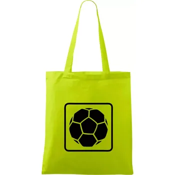 Fotbalový míč emblem - Taška bavlněná - 42 x 38 cm ( Limetková )
