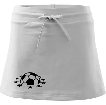 Dámská sukně Liga mistrů míč - Sportovní sukně - two in one - S ( Bílá )