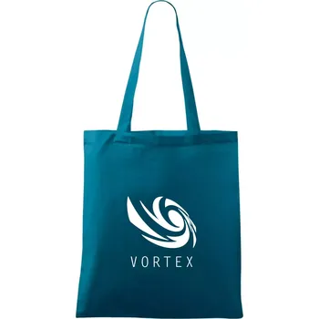 Vortex logo jednobarevné - Taška bavlněná - 42 x 38 cm ( Petrolejová )