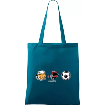 Hattrick fotbal - Taška bavlněná - 42 x 38 cm ( Petrolejová )