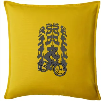 Polštář Pneumatika MTB - Polštář 50x50 - 50x50 - Pouze potah ( Žlutá )