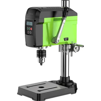 Vrtačka Stolní mini vrtačka 400W 220V/50–60Hz s laserem Kovová konstrukce Pracovní zdvih 5,8 cm Rychlost 2500 ot./min Bezkartáčový motor Displej