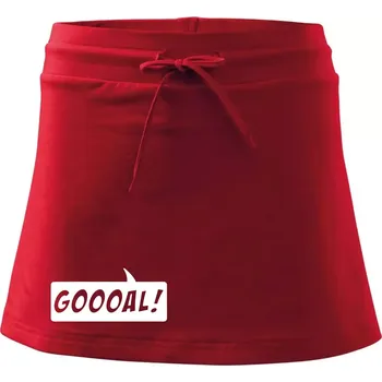 Dámská sukně Goooal - Sportovní sukně - two in one - L ( Červená )
