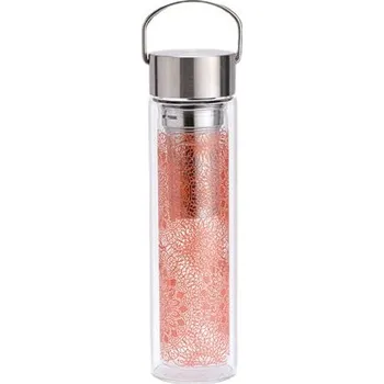 Láhev Skleněná láhev na čaj s infuzerem EIGENART FLOWTEA MANDALA 0,35 l