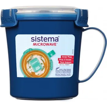 Svačinový box SISTEMA Microwave Medium Soup Mug Colour 0,65 l - svačinová krabička / nádoba na polévku do mikrovlnné trouby