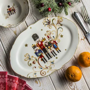 Porcelánový talíř 30,5 x 20 cm