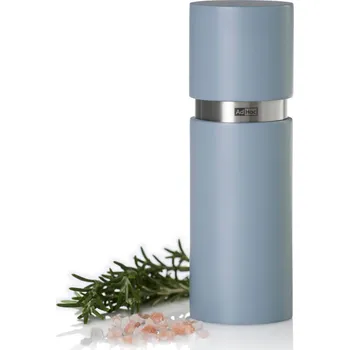 Kuchyňský mlýnek ADHOC Textura 15 cm modrá - dřevěný ruční mlýnek na pepř a sůl