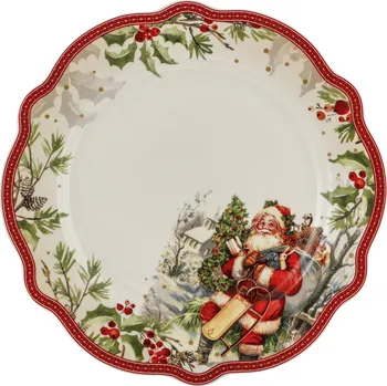 Stolování Porcelánový vánoční talíř MAGNOBLE 26,5 cm