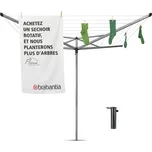 BRABANTIA Essential 50 mb šedý – nerezový, zahradní sušák na prádlo