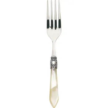 Příbor BUGATTI Oxford Ivory 24 cm - vidlice na maso a salát z nerezové oceli
