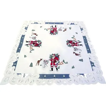 ubrus Polyesterový ubrus JEDEKA BN 0046 WHITE - GREY 85 x 85 cm