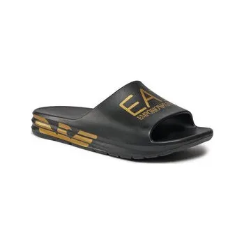 Dámské pantofle EA7 Emporio Armani Nazouváky XBP008 XK337 M700 Černá 41