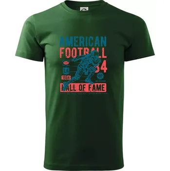 Pánské tričko American Football plakát - Triko extra velké (5-8XL) - 7XL ( Lahvově zelená )