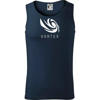 Vortex logo jednobarevné - Tílko pánské Core - S ( Námořní modrá (velmi tmavá - téměř černá) )