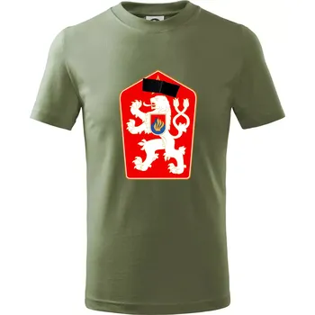 Mistrovství světa v ledním hokeji 1969 znak samostatný bez čísla - Tričko dětské bavlněné - 122 cm/6 let ( Khaki )