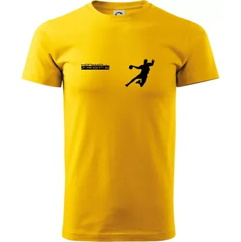 Pánské tričko Handball sport - Triko extra velké (5-8XL) - 7XL ( Žlutá )