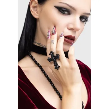 Prsten prsten KILLSTAR - Skullcraft - Black