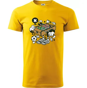 Pánské tričko Fotbalový stolňák - Triko extra velké (5-8XL) - 6XL ( Žlutá )