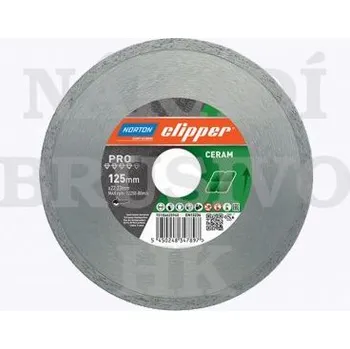 Řezný kotouč Norton Clipper Diamantový kotouč 125x22,2 PRO CERAM 5450248347897