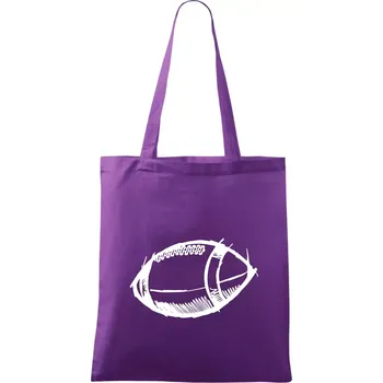 Americký fotbal míč skica - Taška bavlněná - 42 x 38 cm ( Fialová )