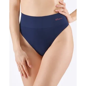 Kalhotky Dámská klasická tanga se širokým bokem GINA 05015P šedá bílá L/XL