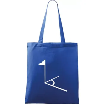 Nákupní taška Rohový praporek - Taška bavlněná - 42 x 38 cm ( Královská modrá )