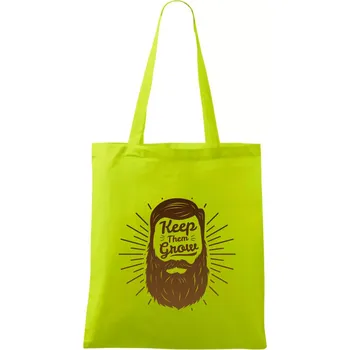 Keep them grow - Taška bavlněná - 42 x 38 cm ( Limetková )