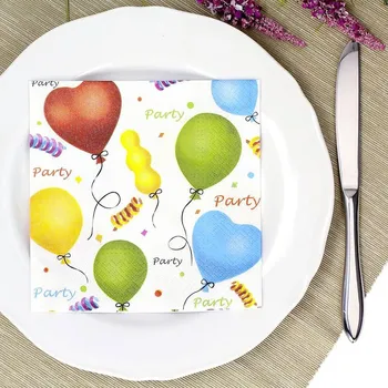 Papírový ubrousek PAW PARTY BÍLÉ dekorativní papírové ubrousky 20 ks.