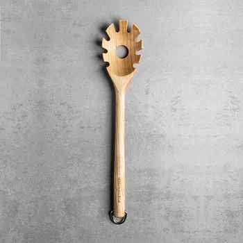 Naběračka KITCHENAID Coreline Brich 34 cm - dřevěná lžíce na těstoviny / spaghetti