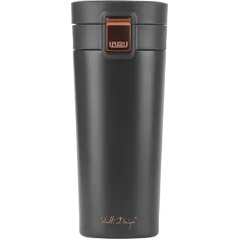 VIALLI DESIGN Fuori 400 ml černý - nerezový termohrnek