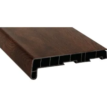 Parapet Parapet na míru PVC vnitřní s nosem Nussbaum 2178007 17/40x600 mm, délka na přání 500-5000 mm