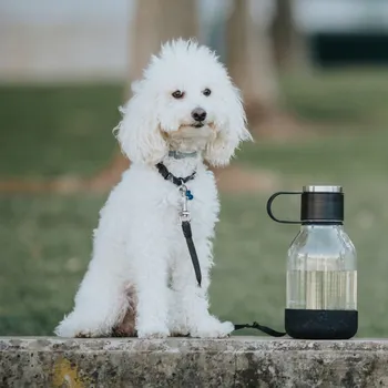 Láhev ASOBU Dog Bowl 1,5 l - tritanová vodní láhev s miskou pro psa