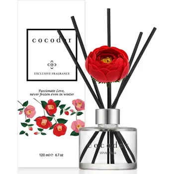Aroma difuzér Vonné tyčinky s difuzerem COCODOR WHITE MUSK FLOWER CAMELIA 120 ml