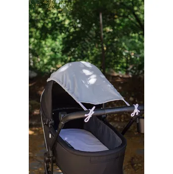 Příslušenství pro přepravu dětí Slunečník na kočárek Jukki 45 cm šedý