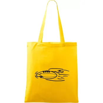 Americký fotbal letící míč - Taška bavlněná - 42 x 38 cm ( Žlutá )