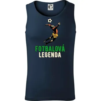 Fotbalová legenda brankář - Tílko pánské Core - M ( Námořní modrá (velmi tmavá - téměř černá) )