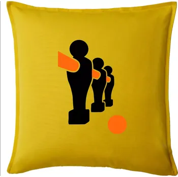 Polštář Fotbálek postavy - Polštář 50x50 - 50x50 - Pouze potah ( Žlutá )