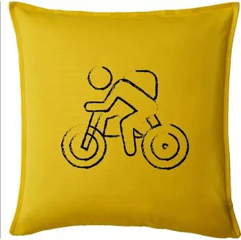 Polštář Cyklo nástřik - Polštář 50x50 - 50x50 - Pouze potah ( Žlutá )