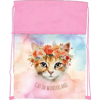 Školní sáček Sáček na přezůvky Cat 32x42,5cm