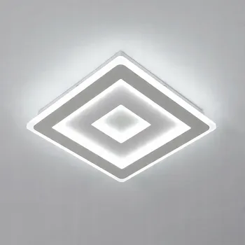 Čtvercové Stropní Svítidlo Riserva 30 x 30 x 5 cm bílý