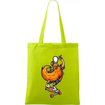 Mustache board - Taška bavlněná - 42 x 38 cm ( Limetková )