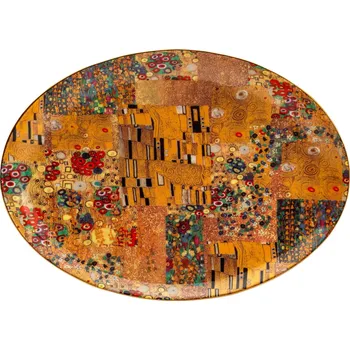 Porcelánový talíř GUSTAV KLIMT COLLECTION hnědý 25,5 cm